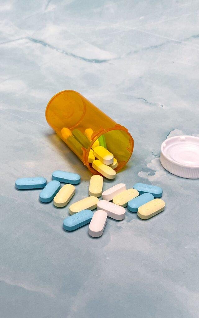 Assorted medication capsules, some antibiotics can cause tooth discolouration