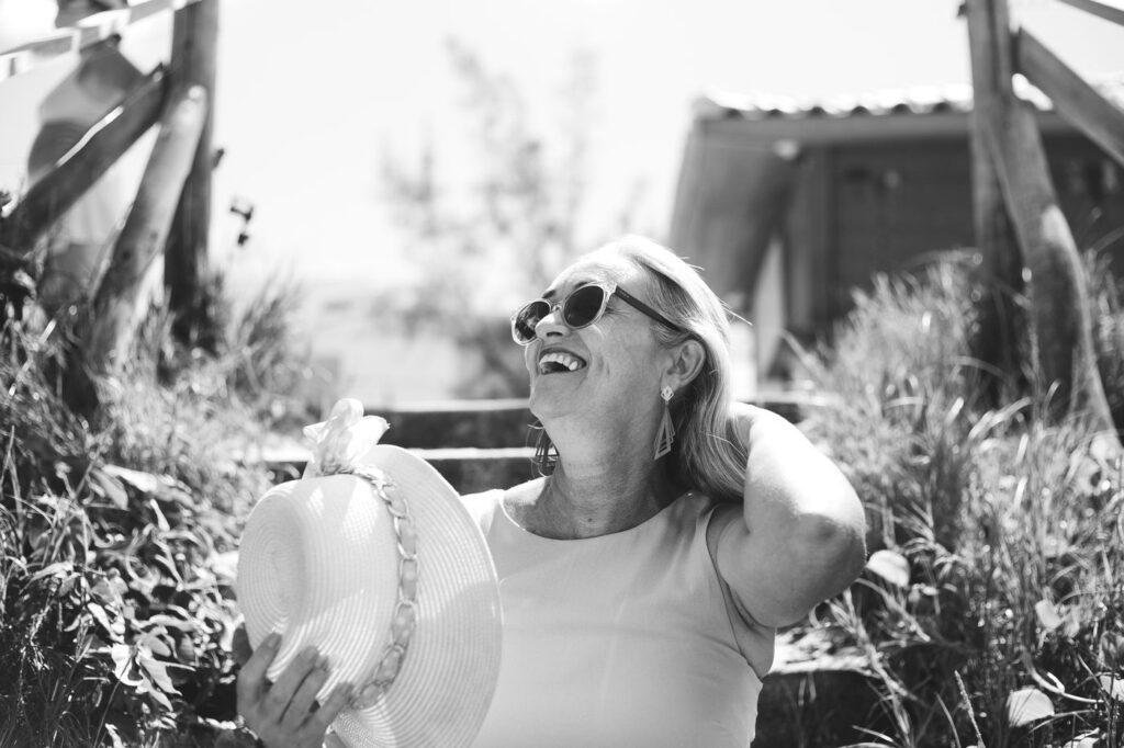 Smiling senior woman enjoying a comfortable, secure denture fit